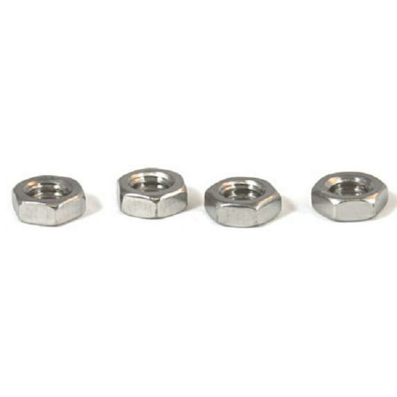 1/4-28 Hex Jam Nuts / 18-8 Stainless Steel - 2000 Piece Carton