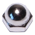 thumbnail image 1 of 1/4"-28 Nickel Plated Steel Fine Thread Acorn Cap Nuts, 1 of 1