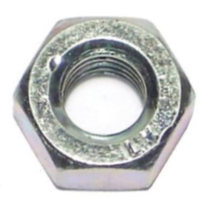 1/4"-28 Plain Steel Fine Thread Left Hand Hex Nuts (12 pcs.)