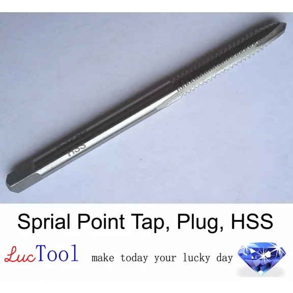 1/4-28 Unf Spiral Point Tap Plug Gh3 Limit 2 Flute Hss Gun Tap Uncoated Thread