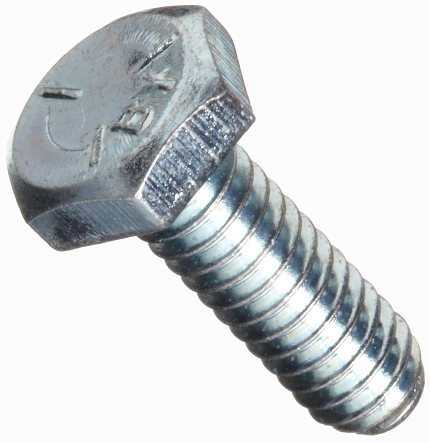 1/4-28 x 1/2 Hex Head Cap Screws, Steel Grade 5, Zinc Plating (Quantity ...