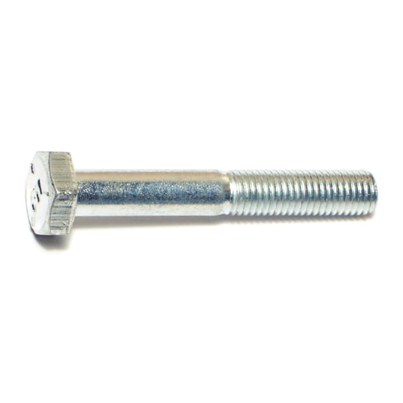 1/4"-28 x 1-3/4" Zinc Plated Grade 5 Steel Fine Thread Hex Cap Screws CSHS5-118