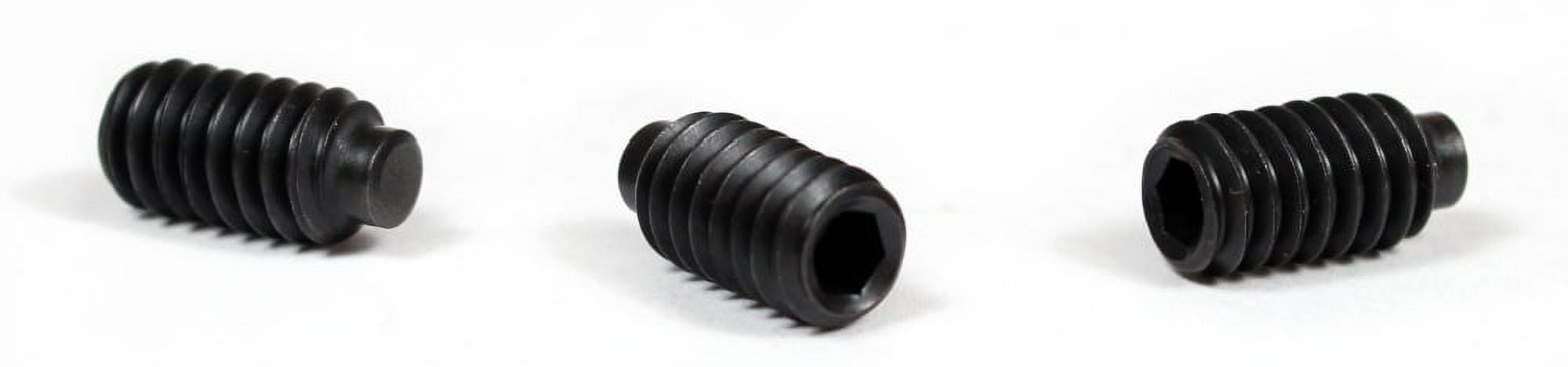 1/4-28 x 3/8" 1/2 Dog Point Socket Set Screws / Alloy Steel / Black Oxide - 100 Piece Carton