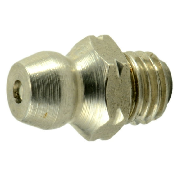 1/4"-28 x 7/16" x 7/8" 18-8 Stainless Straight Grease Fittings (8 pcs.)