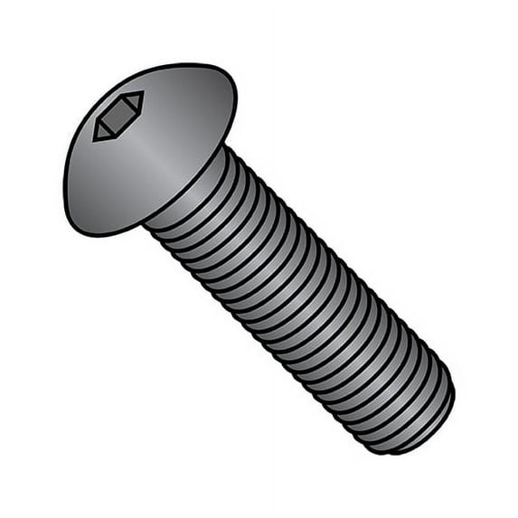 1/4-28X5/8 Fine Thread Button Head Socket Cap Screw Plain (Pack Qty 100) BC-1510CSB