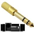 thumbnail image 1 of 1/4 to 3.5mm Adapter | Portable Stereo Audio Adapter,6.35mm Male to 3.5mm Female Headphone Jack Converter for Guitar, Cable, Keyboard, Speaker, Amplifier Shaverush, 1 of 5