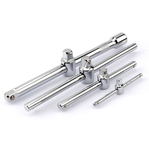 1/4" 3/8" 1/2" Drive Sliding T Bar Socket Wrench Extension Rod, Multi-size Auto Maintenance Extension Tool for Vehicle Repair Work