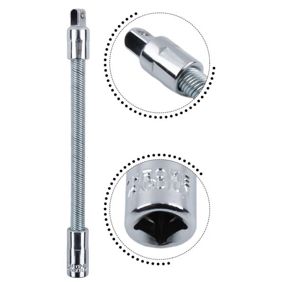 1/4\" 3/8\" 1/2\" Driver Flexible Socket Extension Rod Adapter Ratchet Wrench
