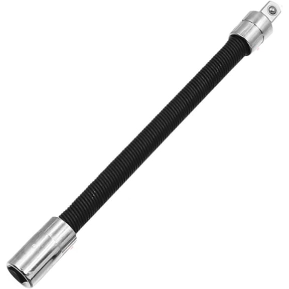 1/4" 3/8" 1/2" Impact Socket Set, Spring Steel Black Finish Flexible Extension-Bar Set Universal Joint Socket Extensions for Loosening and Tightening Black
