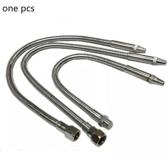 1/4" 3/8" 1/2" Metal Flexible Round Nozzle Water Oil Coolant Pipe Hose 200mm to 1000mm Lathe Switch Round Nozzle