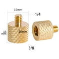 thumbnail image 2 of 2 Pcs Light Stand Adapter, Spigot Stud 1/4" To 3/8" Metal Male Convertor Threaded Screw Adapter For Studio Light Stand, Camera Tripod Mount, Hotshoe/Coldshoe, Ballhead Frgyee 2 of 11