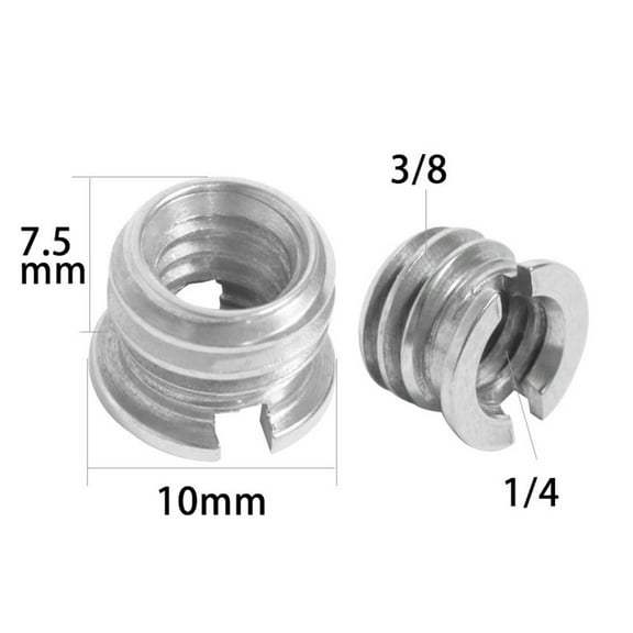 1/4 3/8 to 5/8 Female Male Threaded Screw Mount Adapter for Tripod Camera Studio