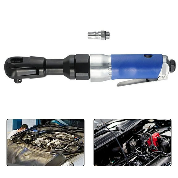 1/4 3/8Inch 90 Degree Pneumatic Air Ratchet Wrench Powered Ratchet Impact-Socket Wrench Power Right Angle Spanner Tools A Fangkenuo