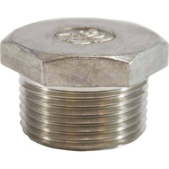 1/4 304 SS Hex Head Plug, #304 150# Stainless Steel Fittings, Nipples and Fittings