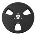 thumbnail image 1 of 1/4 5 Inch Empty Tape Reel 3 Hole Aluminum Alloy Universal Opening Machine Part Sound Tape Takeup Reel Black, 1 of 8
