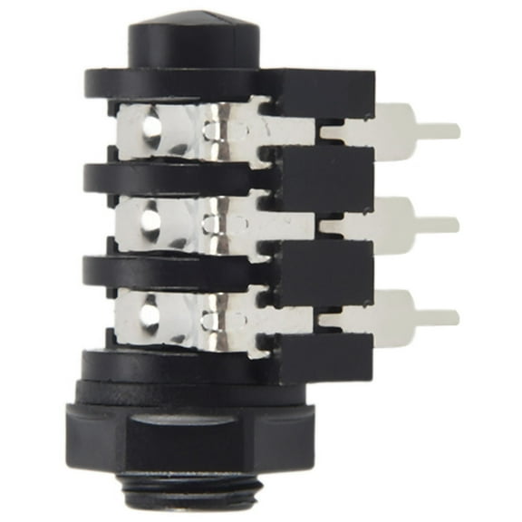 1/4" 6.5mm Stereo Audio PCB Panel Mount Headphone Jack Socket 6 Pin