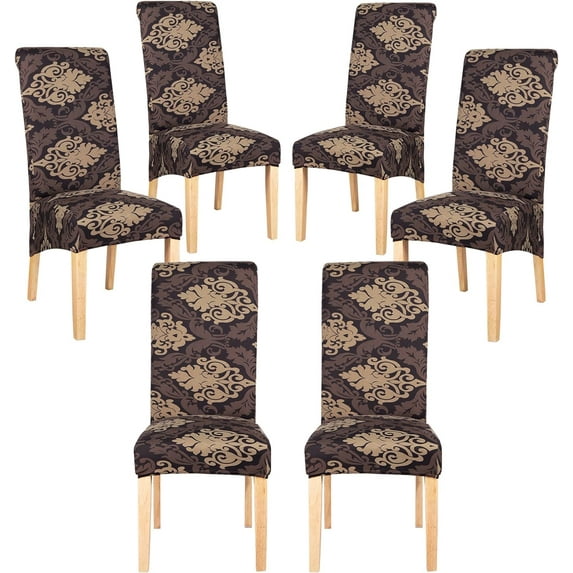 1,4,6,8 Pack Large Dining Room Chair Covers, Oversized Chair Cover For Dining Room, Oversize Dining Chair Slipcover, XL Dining Chair Slipcover, Kitchen Chair Protector Set Of 4,6,8, Baroque
