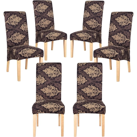 1,4,6,8 Pack Large Dining Room Chair Covers, Oversized Chair Cover For Dining Room, Oversize Dining Chair Slipcover, XL Dining Chair Slipcover, Kitchen Chair Protector Set Of 4,6,8, Baroque