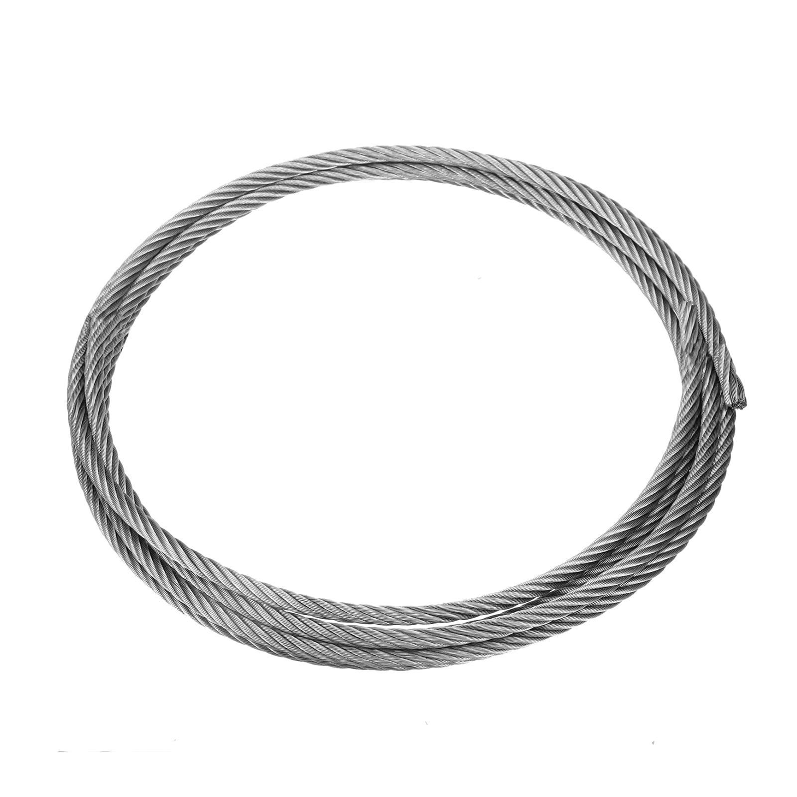 1/4" (6mm) 10ft (3 m) 304 Stainless Steel Cable Wire Rope 7 x 19 ...