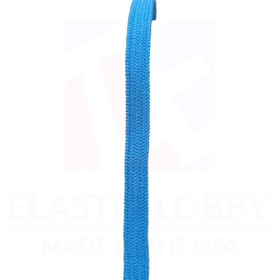 1/4" (6mm) Latex-Free American Blue Knitted Elastic - US Made - 200 yards