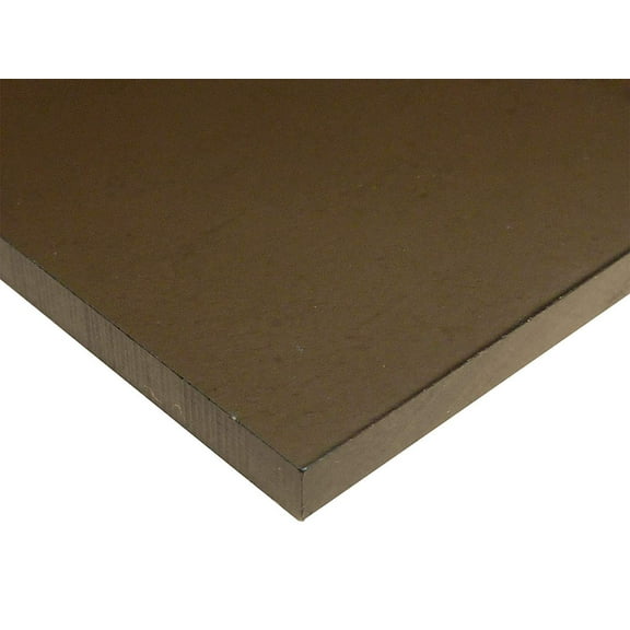 1/4" (6mm) Light Tinted Bronze 12"x12" Nominal Size Translucent Acrylic Plexiglass 0.220" Thick #2412 Sheet AZM