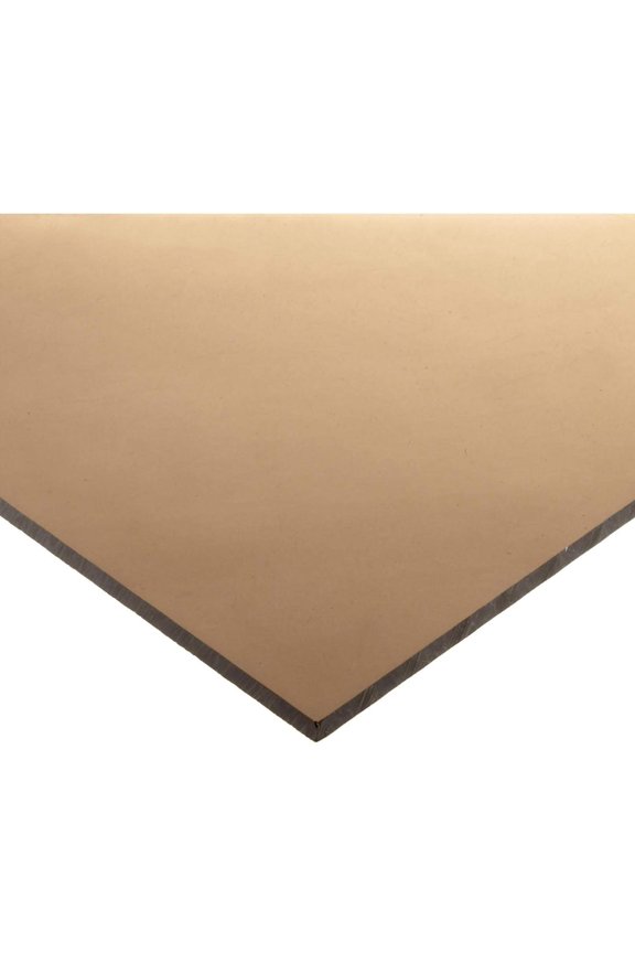 1/4" (6mm) Light Tinted Bronze 24"x12" Translucent Acrylic Plexiglass 0.220" Thick #2412 Sheet AZM