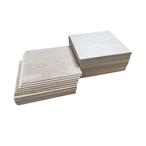 1/4" (6mm ) x 12" x 12" B/BB Baltic Birch Plywood (12pcs)