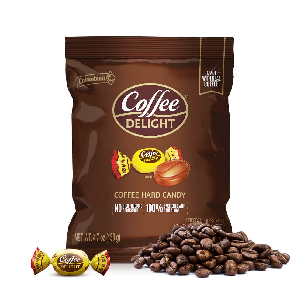 (1) 4.7 AF08 oz Bag Columbina Coffee Delight Coffee Flavored Hard Candy
