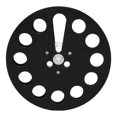 thumbnail image 1 of 1/4 7 Inch Empty Tape Reel Aluminum Alloy 11 Hole Universal Opening Machine Part Recording Takeup Reel Black, 1 of 8