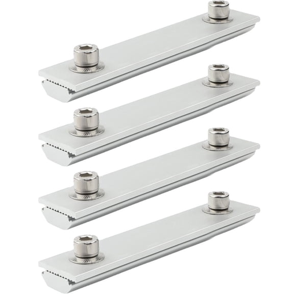 1/4/8Pcs Aluminium Solar Panel Module Rails Profile Connectors Mounting Connection For Mounting Solar Module Rails