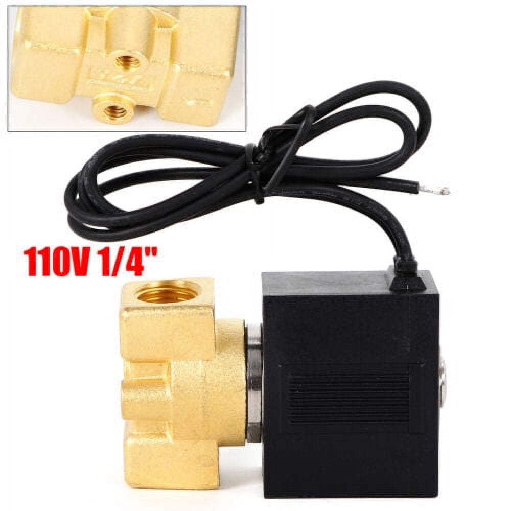 Electric Solenoid Valve Brass Water Oil Air Gas Normally Closed 110