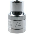 thumbnail image 1 of 1/4" AF SAE Imperial Socket 3/8" Drive 12 Point Shallow Depth Chrome Vanadium Steel, 1 of 3