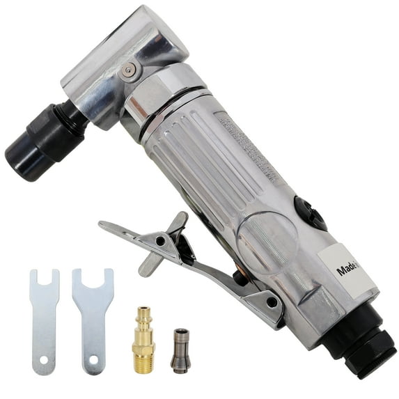 1/4" Air Angle Die Grinder,Ball Bearing Construction,Mini Pneumatic Angle Die Grinder, Compact Air-Powered Grinder for Grinding, Polishing, Porting, and Deburring,