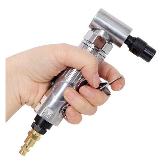 1/4" Air Angle Die Grinder - Mini Pneumatic Angle Grinder, Ball Bearing, 21000 RPM, Adjustable Head for Grinding, Polishing, Deburring