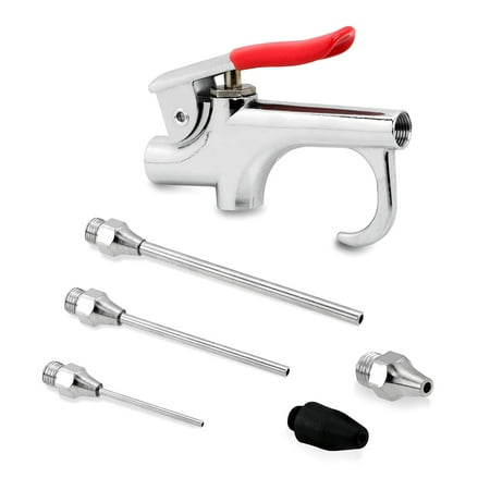 1/4" Air Dust Remover Compressed Blow Gun 100g Duster Nozzle Blower Practical Cost-effective Cleaning Tool Kit with 5pcs Air Blow Nozzles