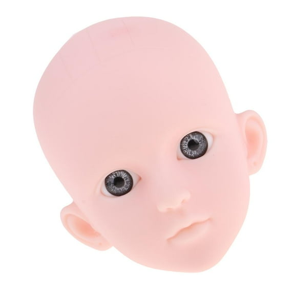 1/4 BJD Head Replacement Body Parts, Make Up Eyes Extensions, Styling Cosmetology