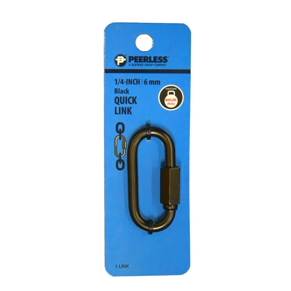 1/4" Black Quick Link, Peerless Chain, 4761238V