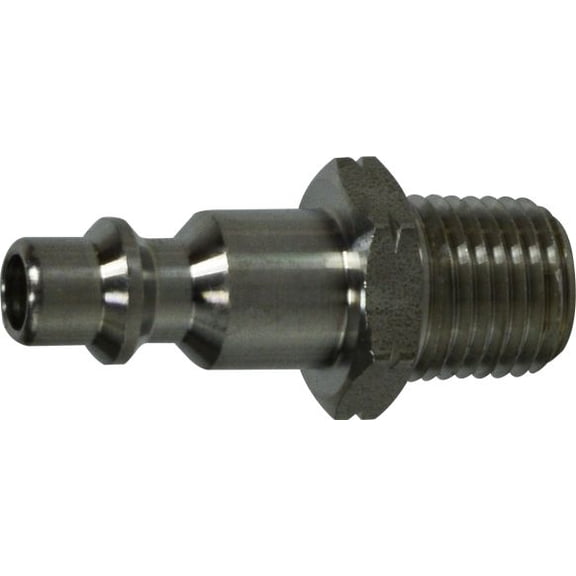 1/4 Body 1/4 MIP Ind SS Plug, 1/4 Industrial Interchange, Pneumatics