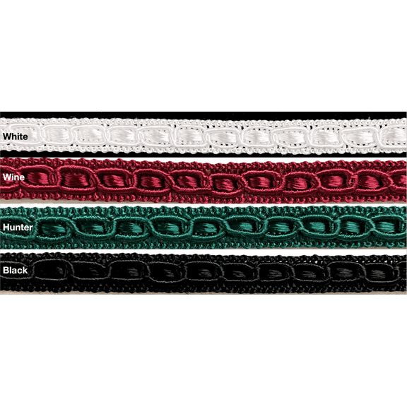 1/4" Braid Gimp Trimming - 18 Yards! - Color: White