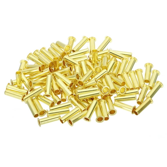 Uxcell 1/4" Brass Compression Insert, 100 pack Compression Fitting Insert Tube Support Assortment Kit