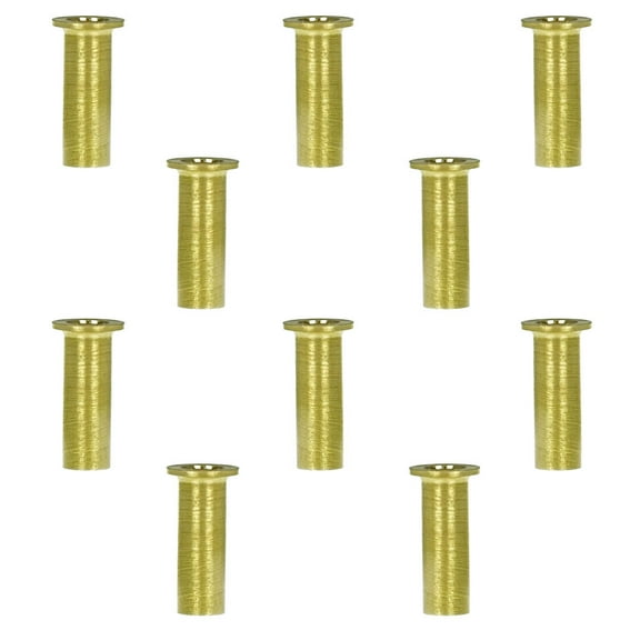 1/4" Brass Compression Insert Fitting For Water Fuel Oil Applications 10-Pack