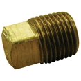 thumbnail image 1 of 1/4" Bronze Solid Square Head Plug, Lead Free,PartNo B74302LF JonesStephens, 1 of 1