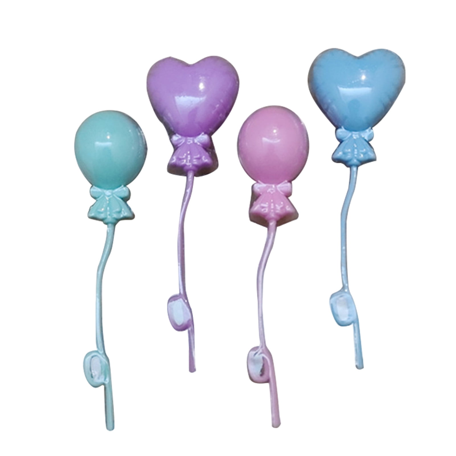 1/4 Bunch Miniature Balloon Heart Round Colorful Balloon Simulation ...