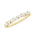 thumbnail image 1 of Rosec Jewels Natural Diamond Anniversary Ring (HI-SI Quality) - Round and Marquise Diamond Half Eternity Ring - Ready to Gift, 18K Yellow Gold, US 3.00, 1 of 7