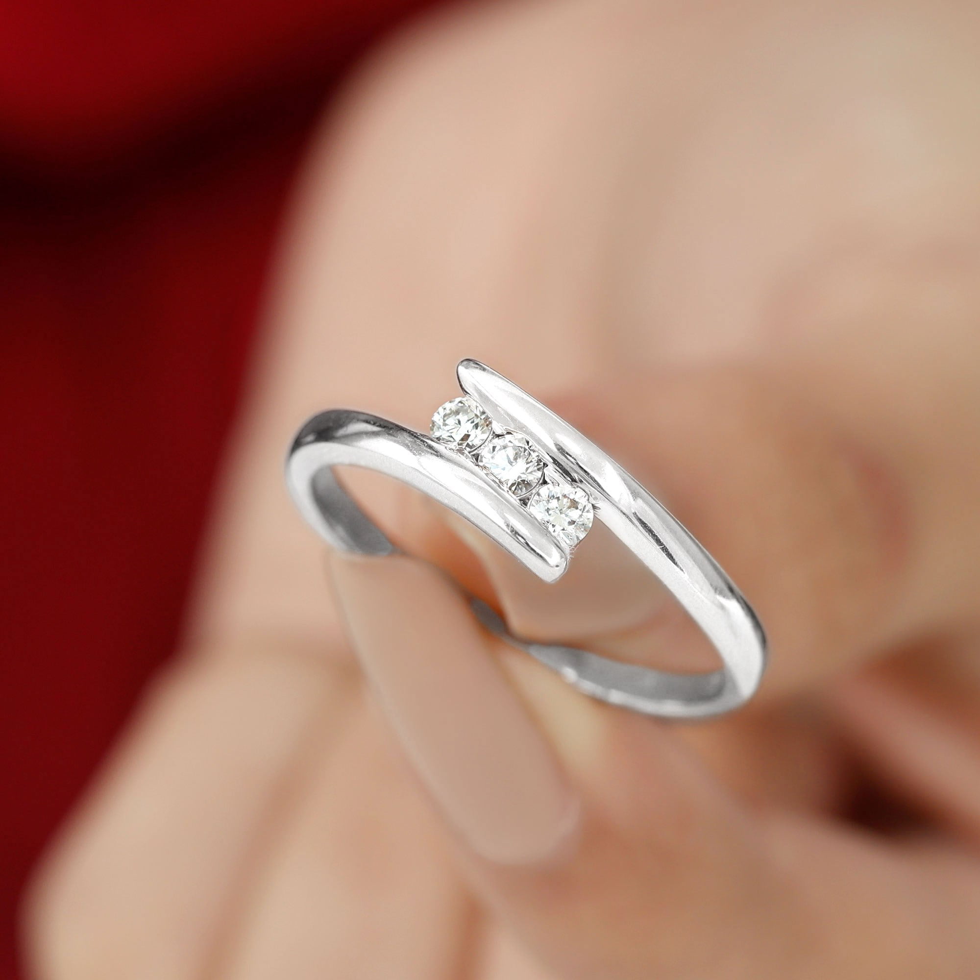 Infinity Platinum Ring with Diamonds for Women JL PT 460 – Jewelove.US-gemektower.com.vn