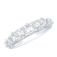 thumbnail image 1 of Rosec Jewels Round Diamond Filigree Band Ring for Women, April Birthstone Band, Gift for Her, 14K White Gold, US 13.00, 1 of 9