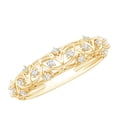 thumbnail image 1 of Rosec Jewels Round Diamond Filigree Band Ring for Women, April Birthstone Band, Gift for Her, 18K Yellow Gold, US 10.50, 1 of 9