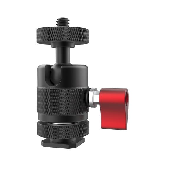 1/4" Camera Mount Tripod Adapter 360 Degree Rotating Camera Mount Adapter For Action Cameras Aluminum Black