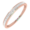 thumbnail image 1 of 1/4 Carat Channel Set Diamond Wedding Band Ring in 10K Rose Gold (Ring Size 5.25), 1 of 7