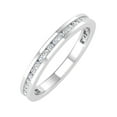 thumbnail image 1 of 1/4 Carat Channle Set Diamond Wedding Band in 14k White Gold (Ring Size 8) (SI1-SI2 Clarity), 1 of 4